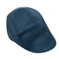 thumbnail image 1 of NMMUED Newsboy Hats for Men Flat Cap Soft Fitted Driving Cabbie Hat Mens Winter Gatsby Vintage Costumes Hats Navy One Size, 1 of 1