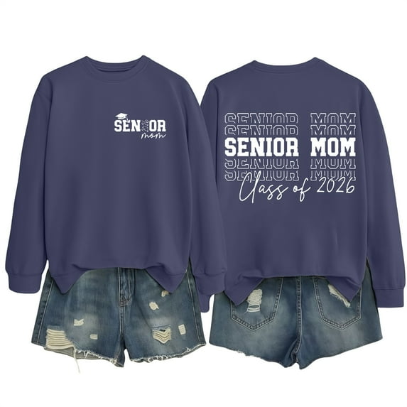 NMMUED Pullover Sweatshirts for Women, Going Out Tops for Women, Fall Tops for Women, Cute Womens Tops, Womens Tops Casual, Navy XXL