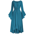 thumbnail image 1 of NMMUED Renaissance Dress Plus Size Victorian Dress for Women Vintage Dress for Women Maxi Dresses Renaissance Dress Women, Blue L, 1 of 3