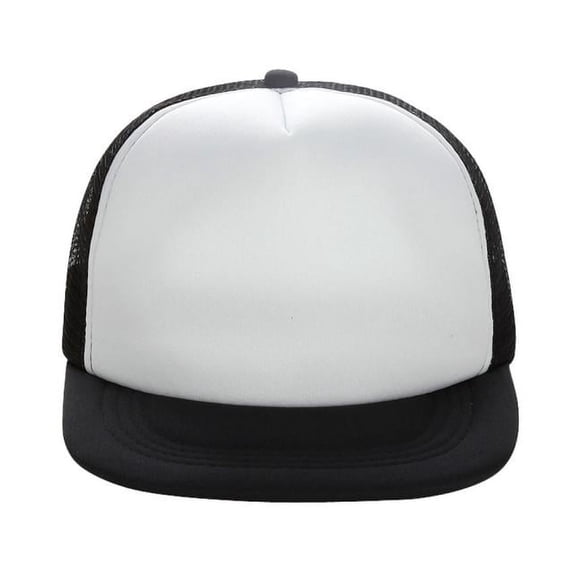 NMMUED Snapback Hats for Men Women,mesh Back Cap, Flat Brim Cap,golf, Running, Workout White One Size