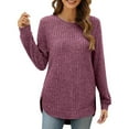 thumbnail image 1 of NMMUED Sweaters for Women Pullover Sweaters for Women Knit Sweater for Women Winter Sweaters for Women, Purple S, 1 of 5