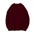 thumbnail image 1 of NMMUED Sweatshirt for Women, Womens Crewneck Sweatshirt, Workout Tops for Women, Fall Sweatshirts for Women, Cute Sweatshirts, Wine M, 1 of 4