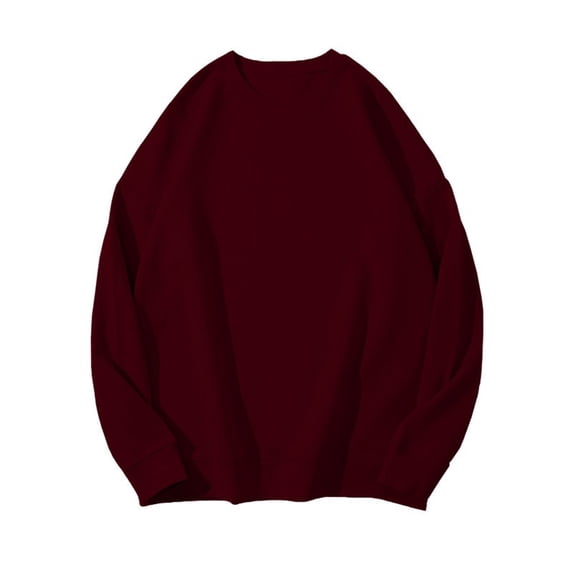 NMMUED Sweatshirt for Women, Womens Crewneck Sweatshirt, Workout Tops for Women, Fall Sweatshirts for Women, Cute Sweatshirts, Wine M