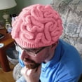 thumbnail image 1 of NMMUED Unisex Funny Brain Beanie Hat Novelty Knit Skull Cap Halloween Party Prop Gag Gift Pink One Size, 1 of 5