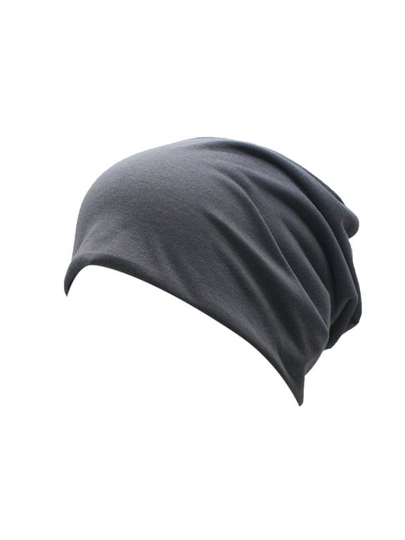 Unisex Lightweight Slouchy Beanie Hat Thin Soft Sleep Cap Hair Loss Chemo Headwear for Women Men A One Size