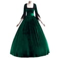 thumbnail image 1 of NMMUED Victorian Dress for Women Gothic Outfits for Women Renaissance Outfit Women Masquerade Costumes for Women Halloween Dresses for Women Regency Dresses for Women Green L, 1 of 8