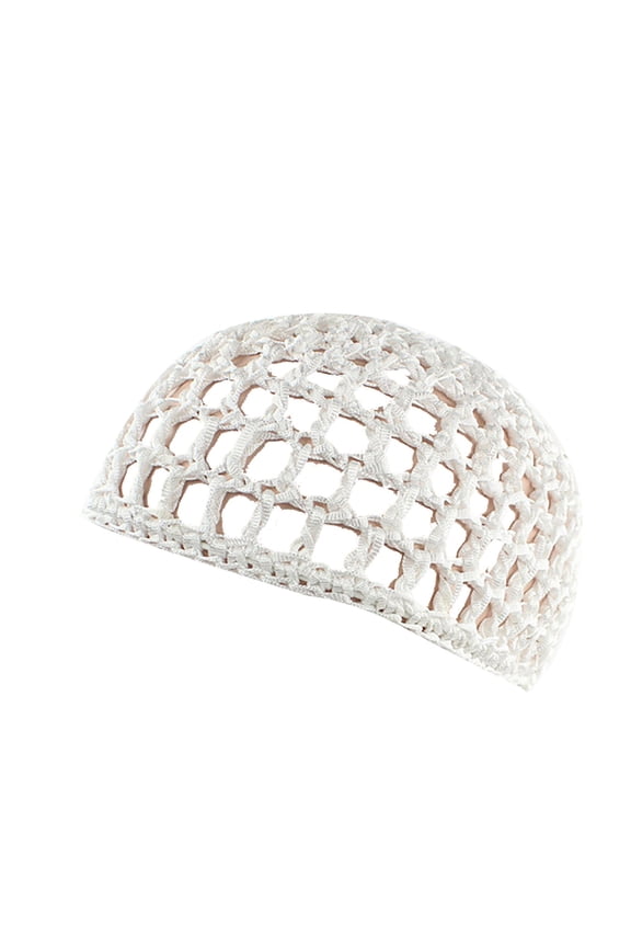 Wig Cap Thick Long Hair Caps Adjustable Net Mesh Braided Weaving Making Crochet Sew Weave Fishnet Grip Headband White One Size