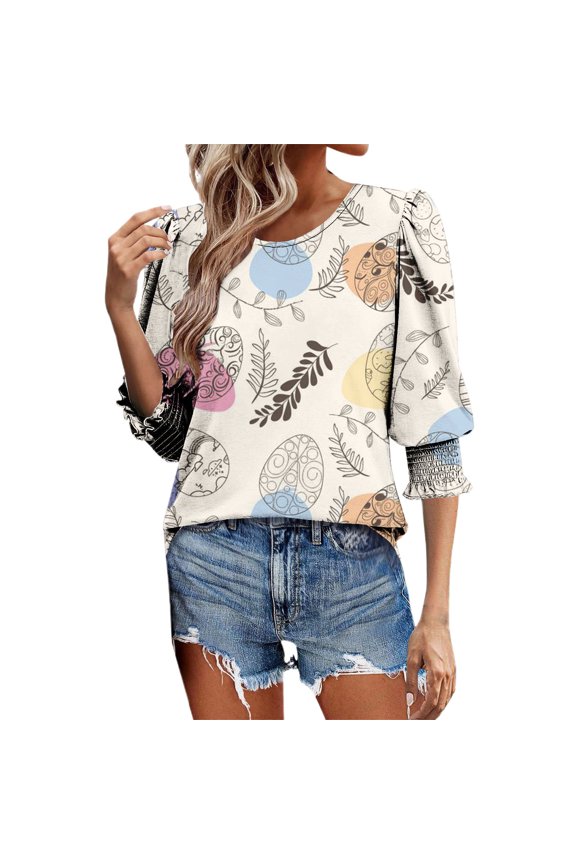 Women Easter Shirt Womens Graphic T Shirts Cute Rabbit Shirt Cute Bunny Short Sleeve Graphic Tee Tops Happy Easter Printed Easter Womens Outfit Light Gray L