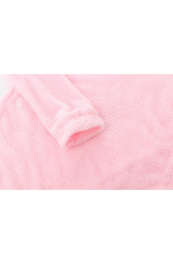 Women's Fuzzy Sweater Long Sleeve Crewneck Pullover Fluffy Soft Cozy Winter Top Loose Fit Comfy Warm Fleece Jumper Casual Lounge Knit Sweater for Winter Pullover Sweaters for Women Pink XL