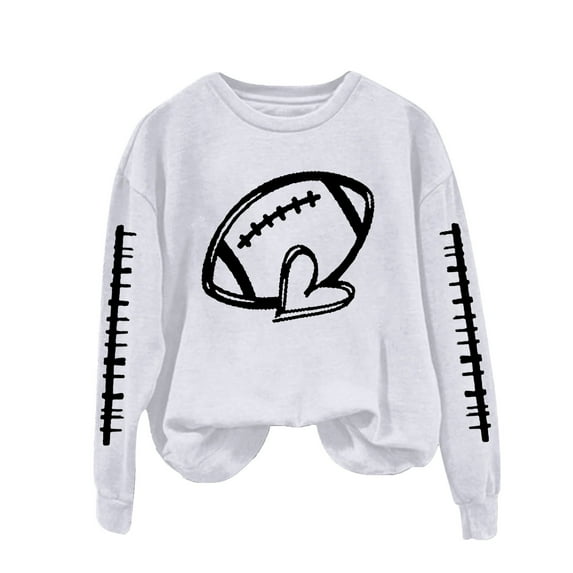 NMMUED Womens Fall Tops, Crewneck Sweatshirts Women, Oversized Shirts for Women, Fall Sweatshirts for Women, Graphic Sweatshirts for Women, White 3XL