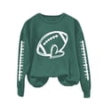 thumbnail image 1 of NMMUED Womens Oversized Tops, Graphic Sweatshirts for Women, Oversized Crewneck Sweatshirt Women, Womens Tops Casual, Oversized Sweatshirt for Women, Dark Green S, 1 of 4
