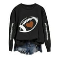 thumbnail image 1 of NMMUED Womens Oversized Tops, Womens Fall Clothing, Workout Tops for Women, Fall Tops for Women, Womens Fall Tops, Black M, 1 of 4