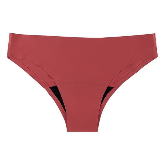 NMMUED Womens Period Swimsuit Bottoms Leakproof Menstrual Bikini Bottoms Absorbent Swimwear Bathing Suit Orange XXL
