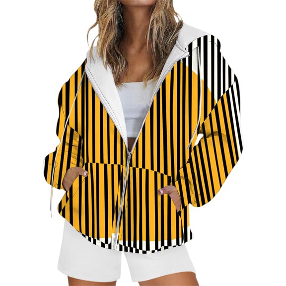 NMMUED Workout Hoodies for Women, Hooded Sweatshirt Women, Jackets for Women, Workout Clothes for Women, Oversized Sweatshirt for Women, Yellow 2 XL