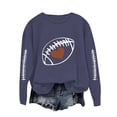 thumbnail image 1 of NMMUED Workout Tops for Women, Womens Oversized Tops, Fall Tops for Women, Long Sleeve Shirts for Women, Crewneck Sweatshirts Women, Navy 3XL, 1 of 6