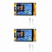 NMMiner NerdMiner Upgraded Harshrate 987KH/S 2.8 Inch Smart Display Bitcoin Crypto Solo Lottery Miner NerdMiner,2 x NerdMiner with Case 2 x Data Cable Random Color,Specified colors are not accepted