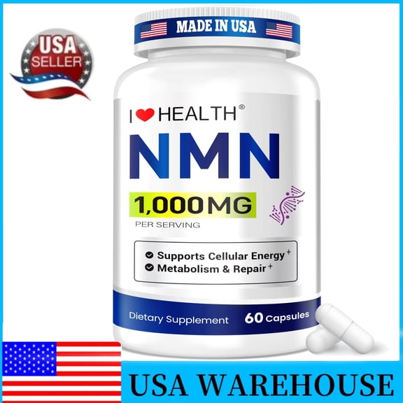 NMN 1000Mg 60 Vegan Capsules for Anti-Aging
