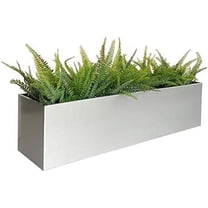 NMN Designs Madeira Box Planter - 36" X 9" X 9" - Brushed Metal
