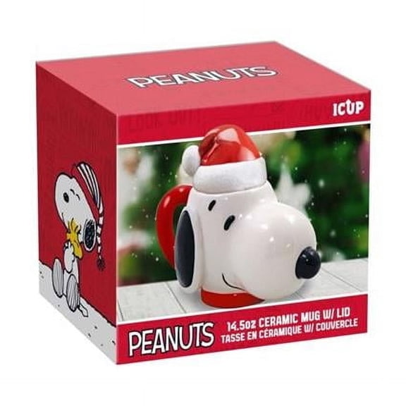 NMR 14.5 oz ICUP BPA Free Snoopy Mug with Lid, Assorted Color