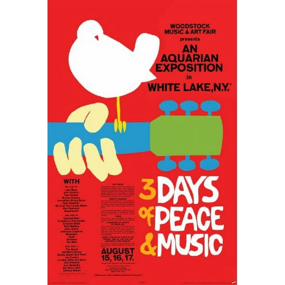 NMR 24772 Woodstock Poster Decorative Poster