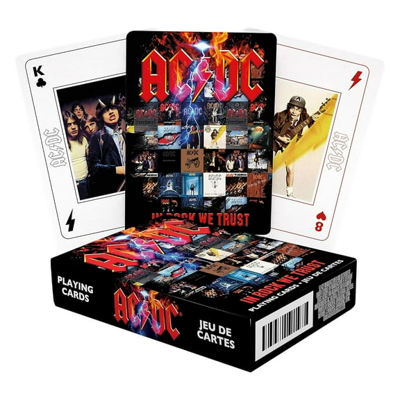 NMR-Aquarius 337694 AC-DC In Rock We Trust Playing Cards