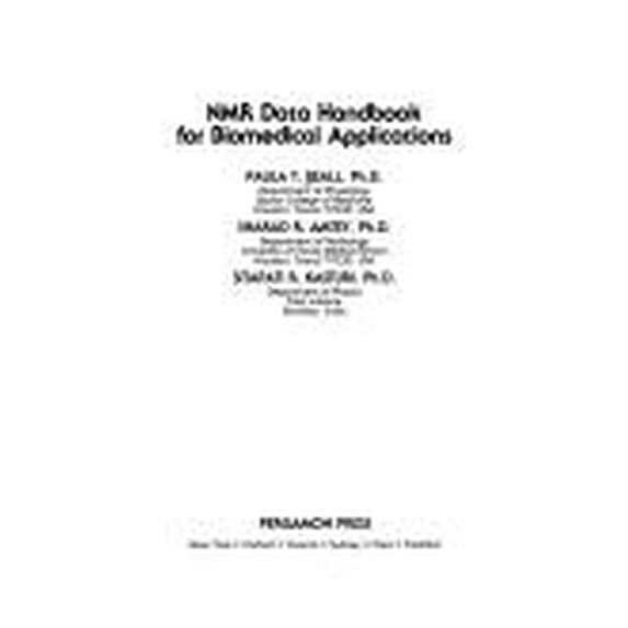 Pre-Owned NMR Data Handbook for Biomedical Applications 9780080307756 Used