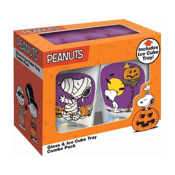 NMR Peanuts Glass Halloween Drinking Glass