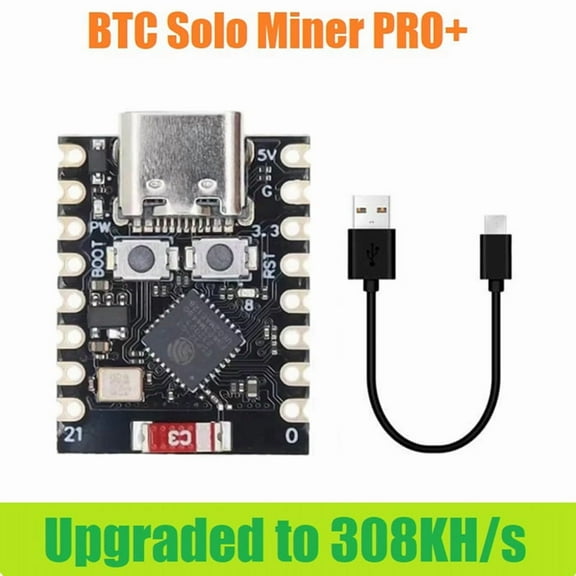 NMminer BTC Solo Miner PRO+ 308KH/S Hashrate Miner Bitcoin Mini Miner Mining Miner for Home Office