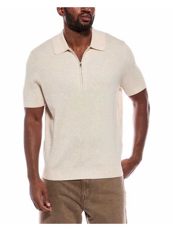 mens Polo Shirt, XL, creme
