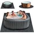 thumbnail image 1 of NN 80 * 80 Inch Hot Tub Mat, Extra Large Inflatable Hot Tub Pad Outdoor Indoor, Waterproof Slip-Proof Backing, Absorbent Spa Pool Ground Base Flooring Protector Mat (80 * 80 Mat-Square), 1 of 8