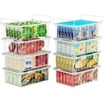 thumbnail image 1 of NN Chest Freezer Organizer Bins - 8 Pack Stackable Freezer Organizer for 5 to 7 Cu.Ft Freezer and Upright Freezer Over 8.5 Cu.Ft, Easy Get Food from Bottom, Add Extra Storage Space, White, 1 of 18