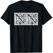 NN - Initials N N Name Surname Onomastics Onomatology T-Shirt