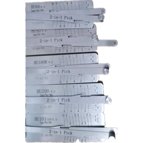 NNO11-Lishi-Choice and decoder for car locks, 2 in 1