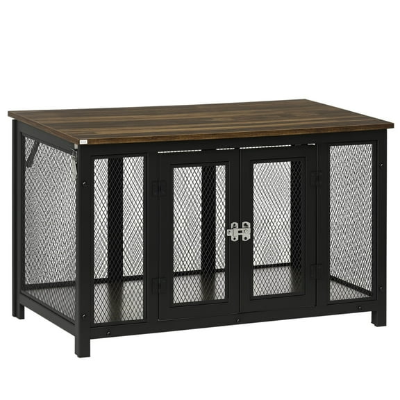 NNYYS Furniture Style Dog Crate with Openable Top, Big Dog Crate End Table, Puppy Crate for Small Dogs Indoor, Spacious Interior, Pet Kennel