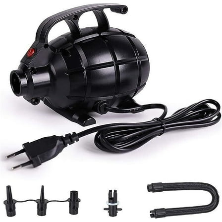 NNYYS Inflatable Air Gymnastics Mat Training Mats 4inches Thickness Gymnastics Tracks for Home Use/Training/Cheerleading/Yoga/Water with Pump，Black，Air Pump