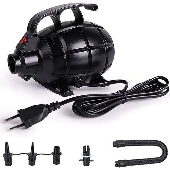 NNYYS Inflatable Air Gymnastics Mat Training Mats 4inches Thickness Gymnastics Tracks for Home Use/Training/Cheerleading/Yoga/Water with Pump，Black，Air Pump