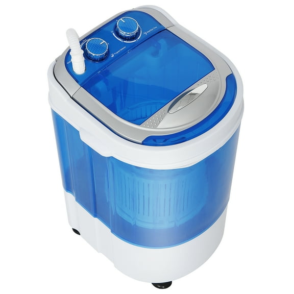 NNYYS Portable Mini Washing Machine, Small Compact Laundry Washer w/Efficient Spin Cycle Basket and Flexible Drain Hose, Space-Saving Drum Washing Machine for Dorms