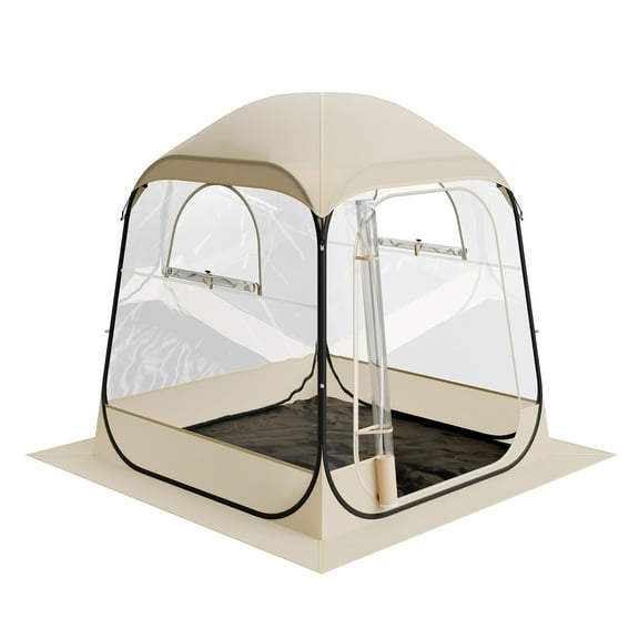 NNYYS Upgraded Pop up Bubble Dome ,Simple Assembly With Clear Tent Shelter, Weatherproof for Soccer, Football, Softball, Events, and Parades,63x63inch