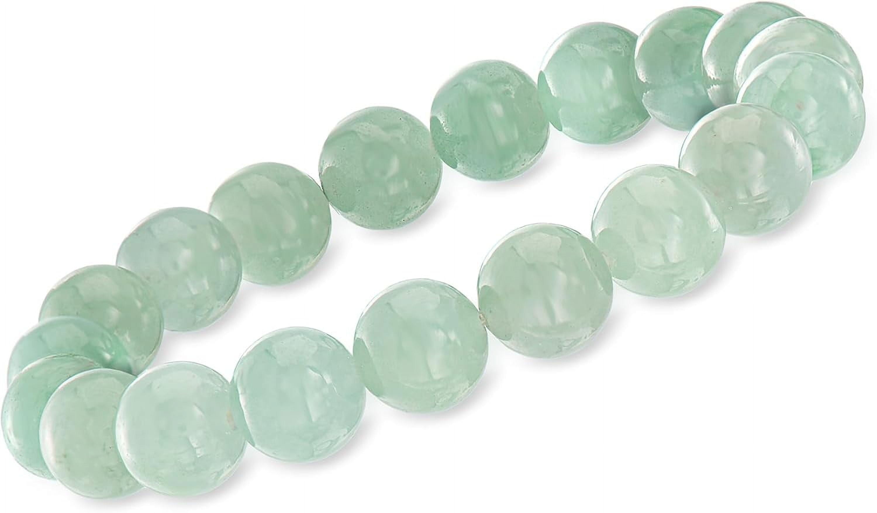 NO 10mm Jade Bead Stretch Bracelet