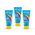 thumbnail image 1 of NO-AD KIDS SPF 50 Sunscreen Lotion | Non-Greasy and Waterproof Sunscreen | Suitable for All Skin Types | Broad Spectrum Protection for Active Lifestyles | 3 oz | Pack of 3, 1 of 6