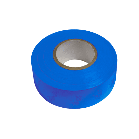 [NO ADHESIVE] DW SitePro Salamander Roll Flagging Tape [4 mils thick]: 1-3/16 in. x 50 yds. (Blue)