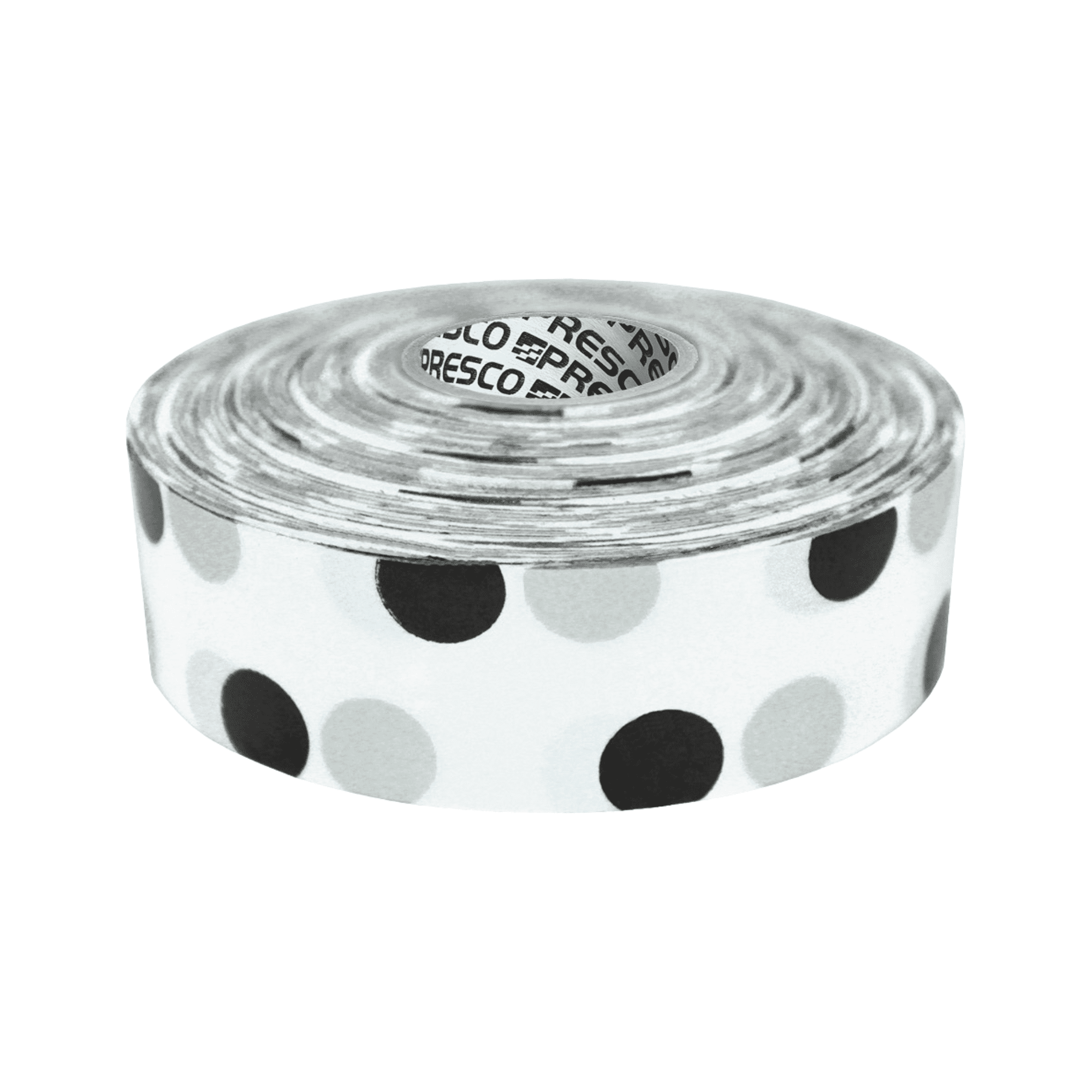 [NO ADHESIVE] Presco Polka Dot Patterned Roll Flagging Tape: 1-3/16 in ...