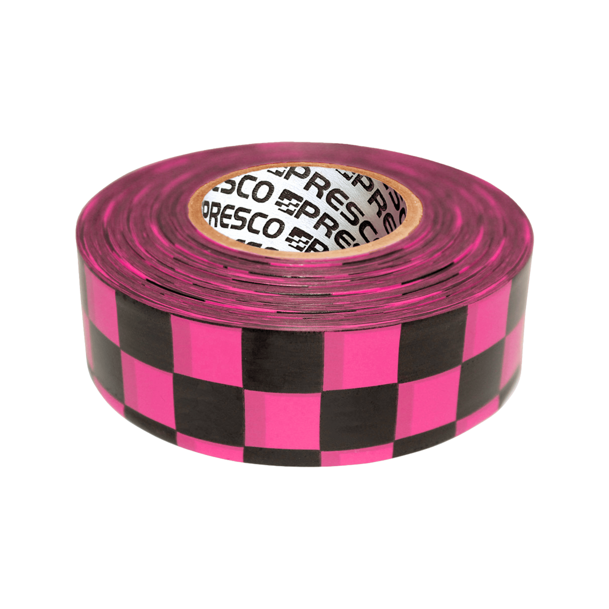 [NO ADHESIVE] Presco PresGlo Checkerboard Patterned Roll Flagging Tape ...