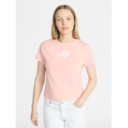 Cropped Cotton Tee with Short Sleeves, Women’s XXS-XXL
