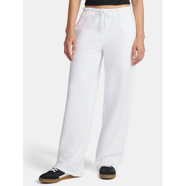 No Boundaries Game Day Wide Leg Fleece Joggers, 30'' Inseam, Women's