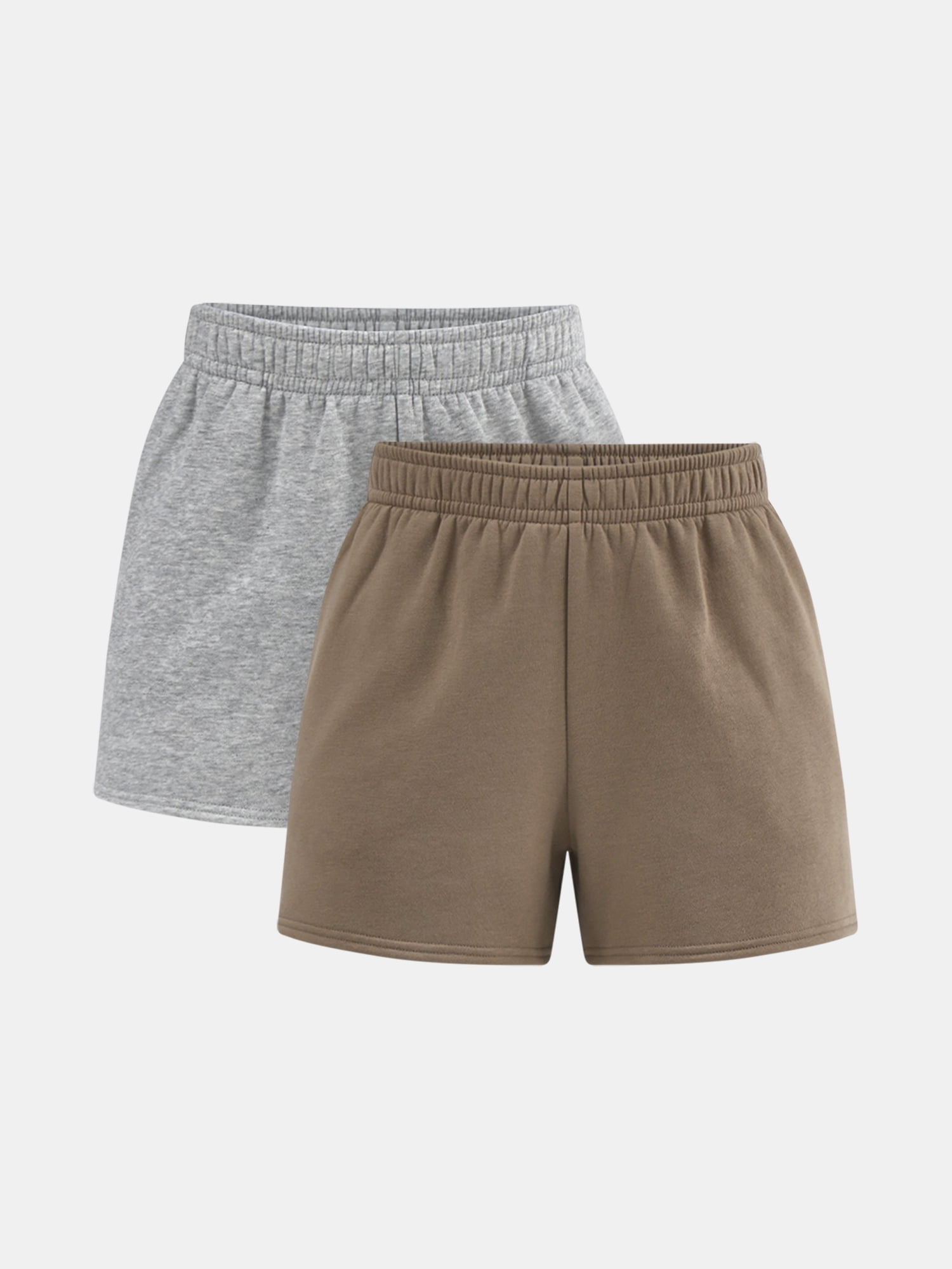 No Boundaries Soft Fleece Shorts, 1 or 2-Pack, Women’s
