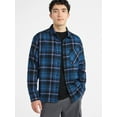 thumbnail image 1 of No Boundaries Men's & Big Men's Cotton Long Sleeve Flannel Shirt, Sizes XS-5XL, 1 of 5