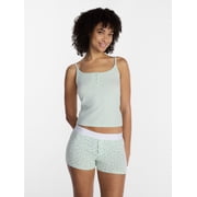 Women’s and Women’s Plus Cloud Core Sleepwear Cami and Boxer Shorts set, 2-Piece, Sizes XXS – 3X