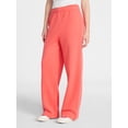 thumbnail image 1 of No Boundaries Soft Fleece Wide Leg Pants, 30” Inseam, 1 or 2-Pack, Women’s XXS-4X, 1 of 5