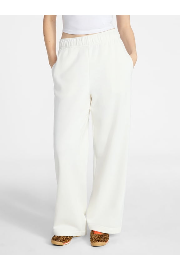 Soft Fleece Wide Leg Pants, 30” Inseam, 1 or 2-Pack, Women’s XXS-4X
